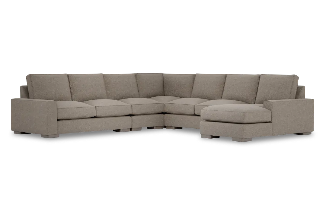Edgewater Elite Brown Large Right Chaise Sectional