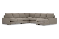 Edgewater Elite Brown Large Right Chaise Sectional
