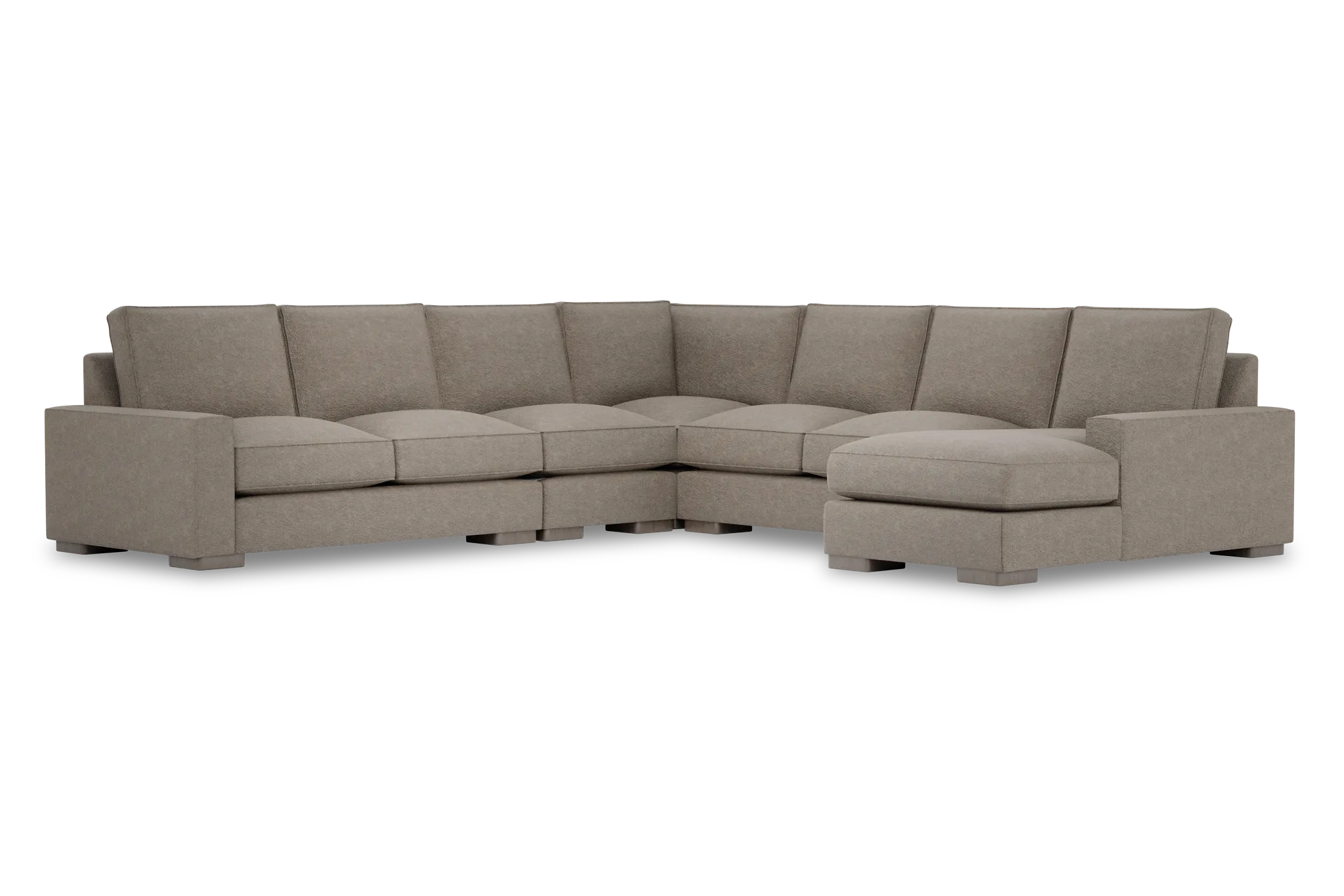 Edgewater Elite Brown Large Right Chaise Sectional