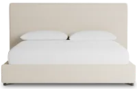 Grayton Merino Light Beige 54" Upholstered Platform Bed