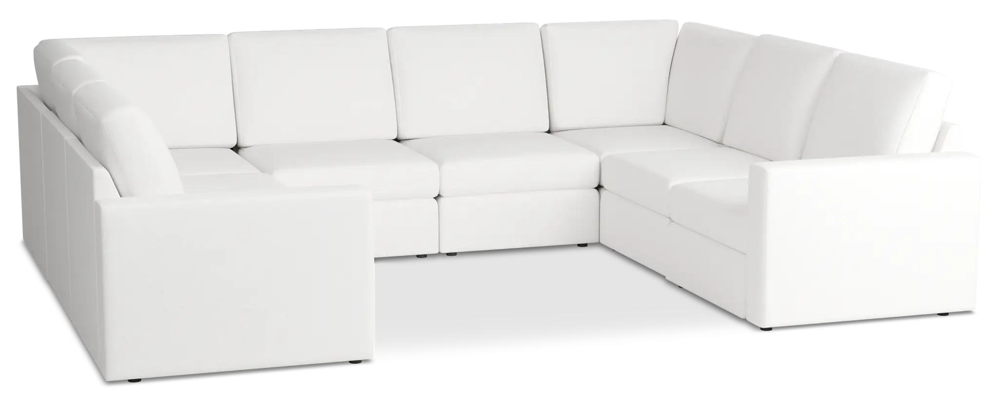 Citymod White Fabric 8-piece Modular Sectional Citymod White Fabric 8-piece Modular Sectional