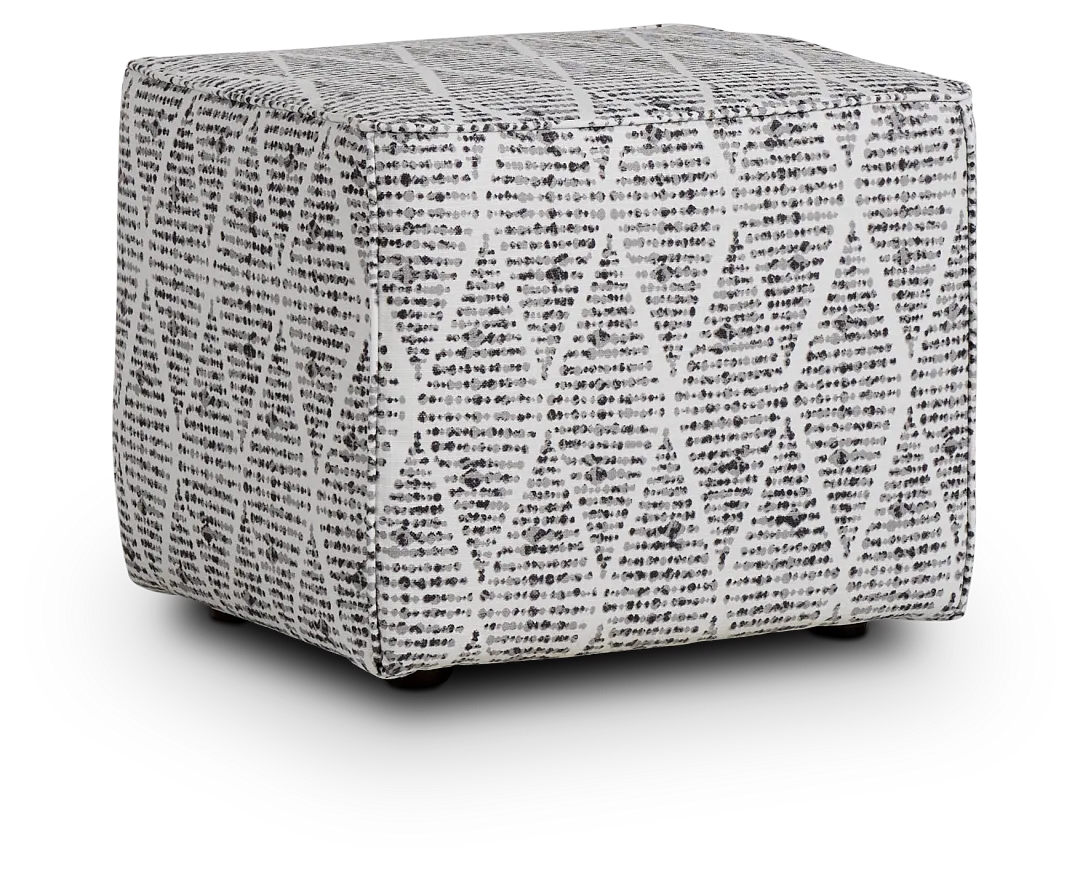 Foster Black Indoor/outdoor Accent Ottoman