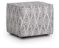 Foster Black Indoor/outdoor Accent Ottoman