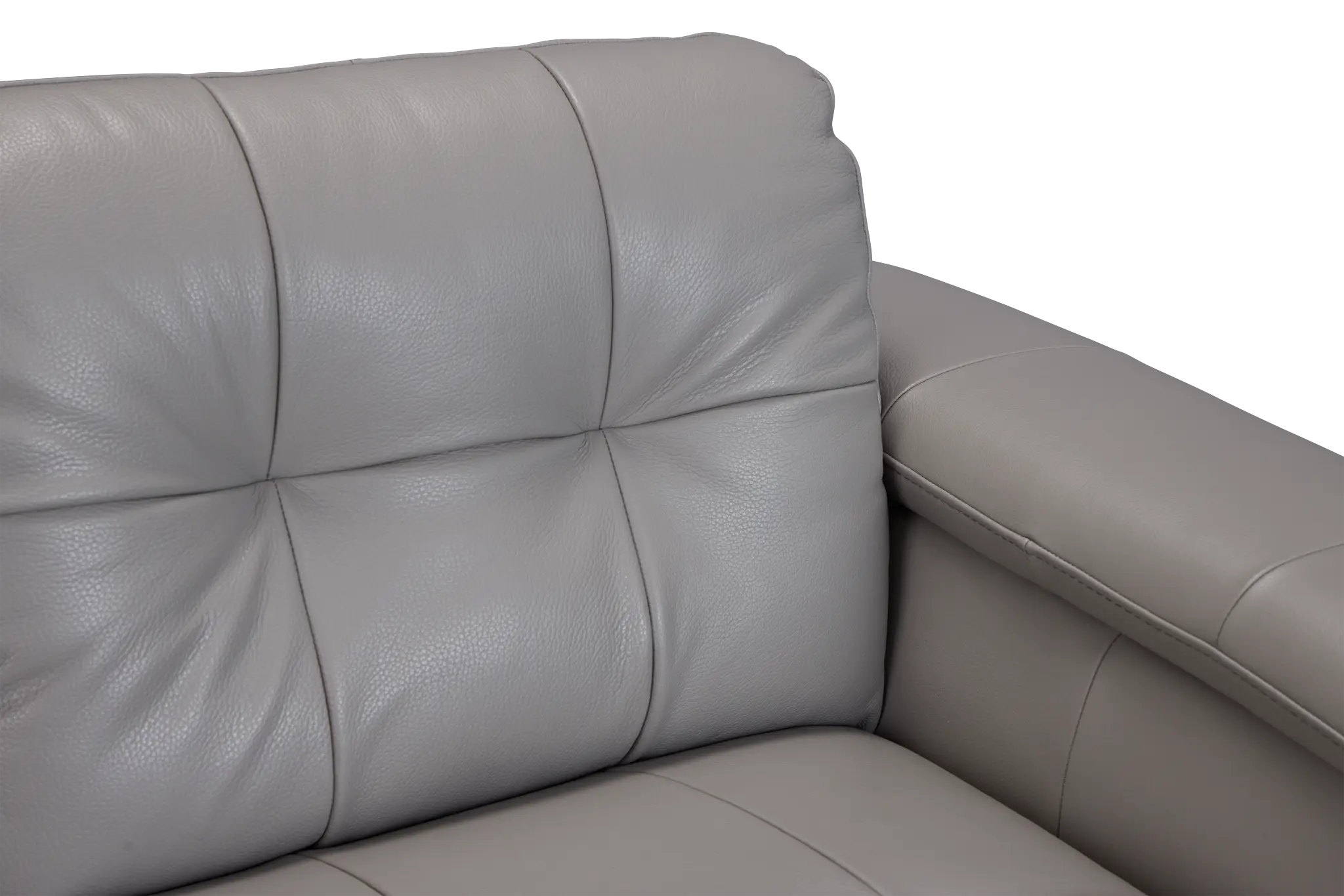 Rowan Gray Leather Loveseat Rowan Gray Leather Loveseat