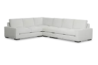 Edgewater Revenue White Medium Two-arm Sectional