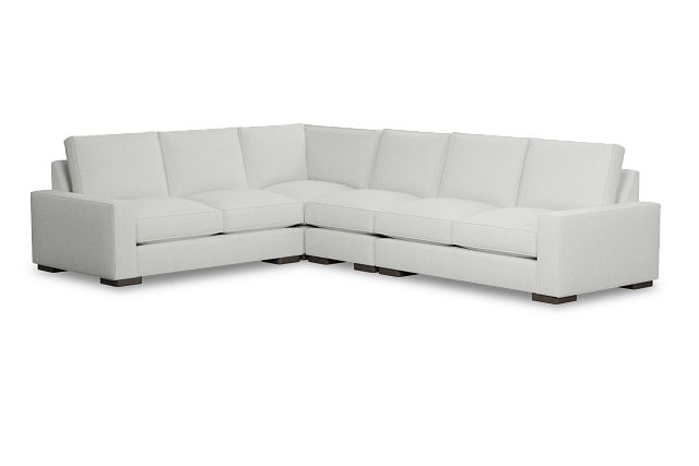 Edgewater Revenue White Medium Two-arm Sectional