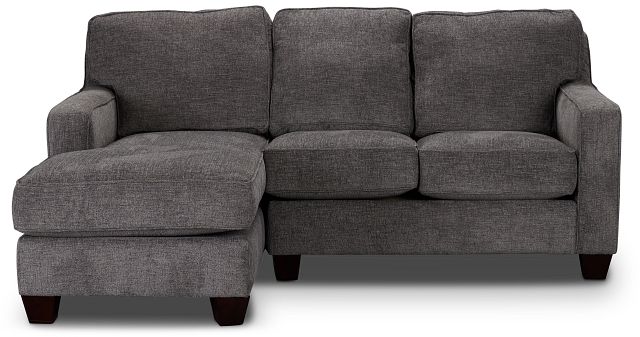 Andie Dark Gray Fabric Left Chaise Sectional (2)