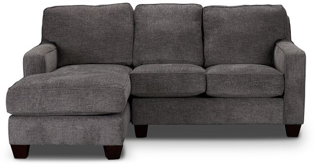 Andie Dark Gray Fabric Left Chaise Sectional