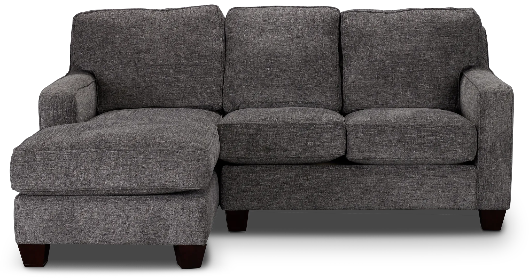 Andie Dark Gray Fabric Left Chaise Sectional