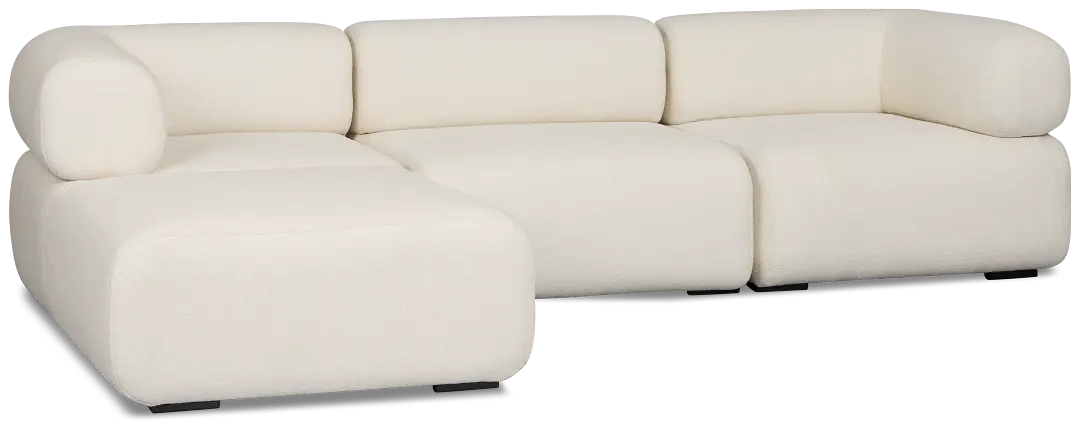 Celeste Light Beige Fabric 4-piece Chaise Sectional Celeste Light Beige Fabric 4-piece Chaise Sectional