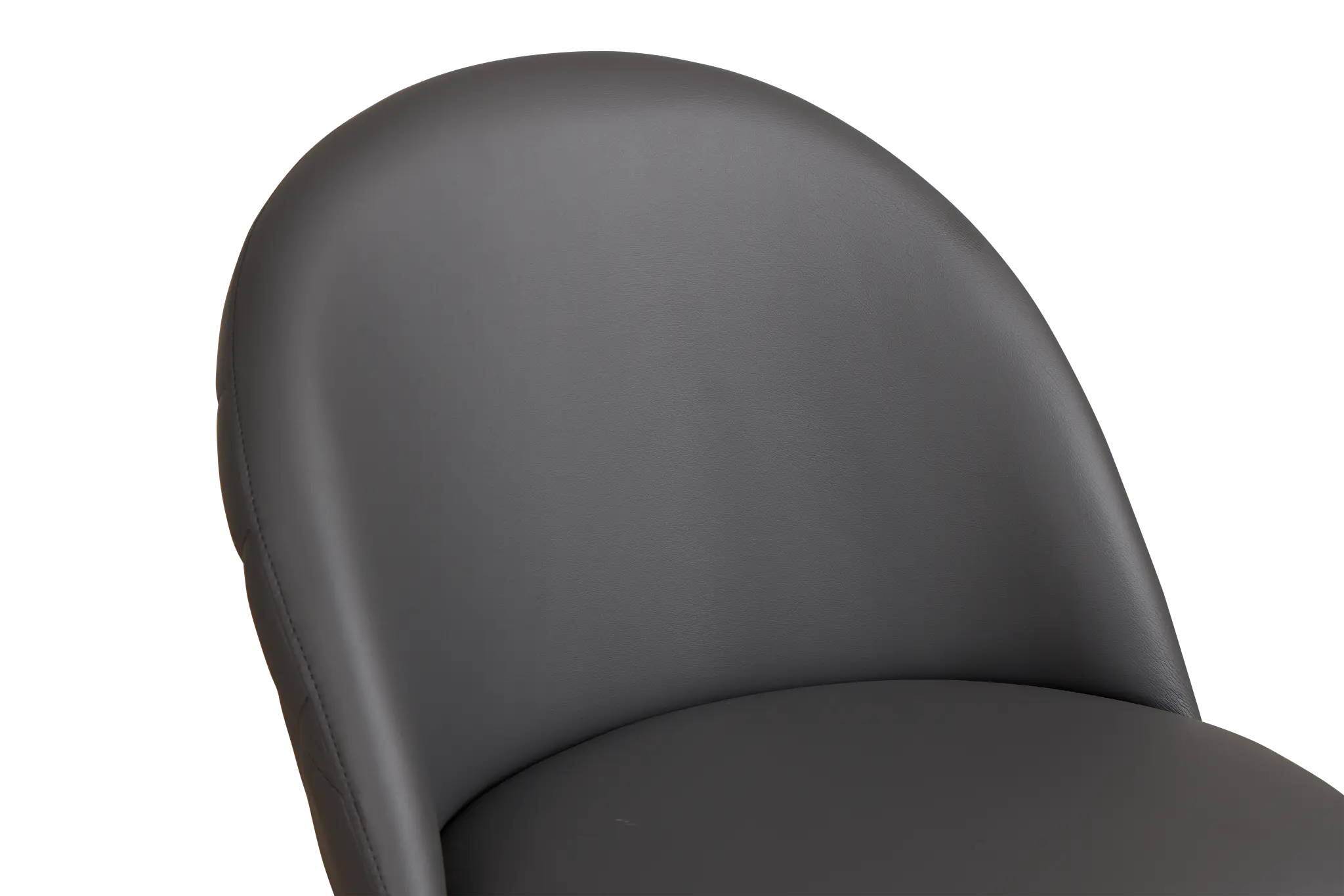 Capri Dark Gray Micro Upholstered Side Chair W/ Chrome Legs Capri Dark Gray Micro Upholstered Side Chair W/ Chrome Legs