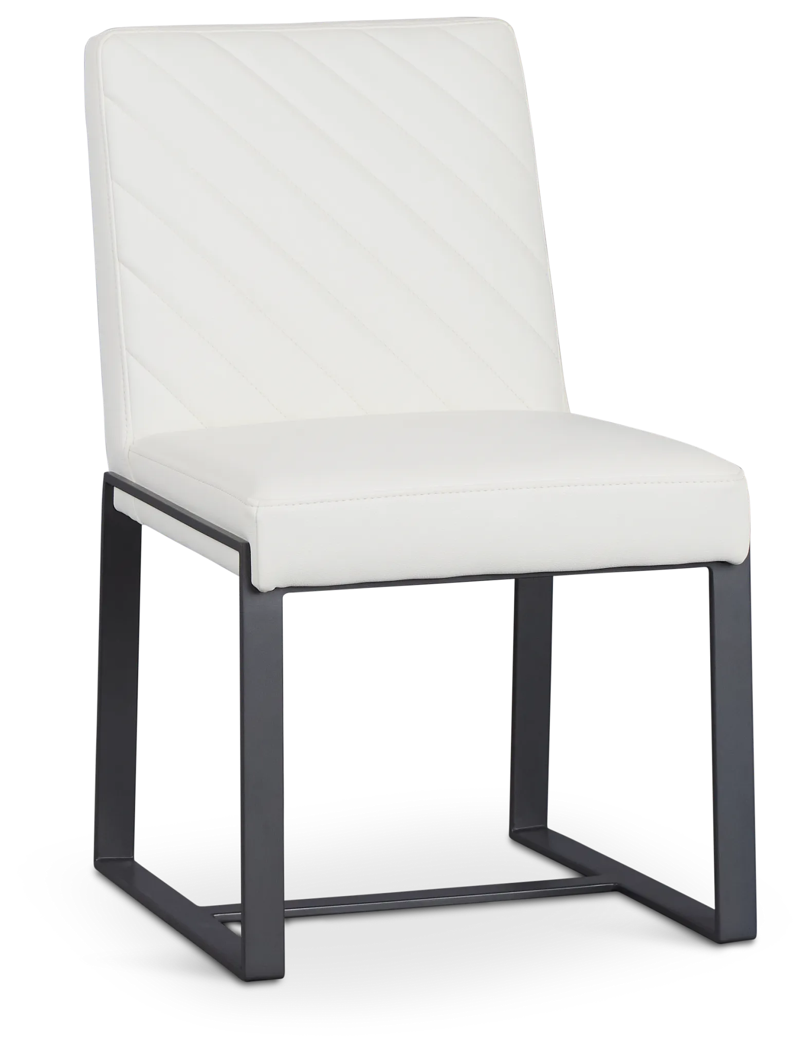 Harlem White Upholstered Side Chair