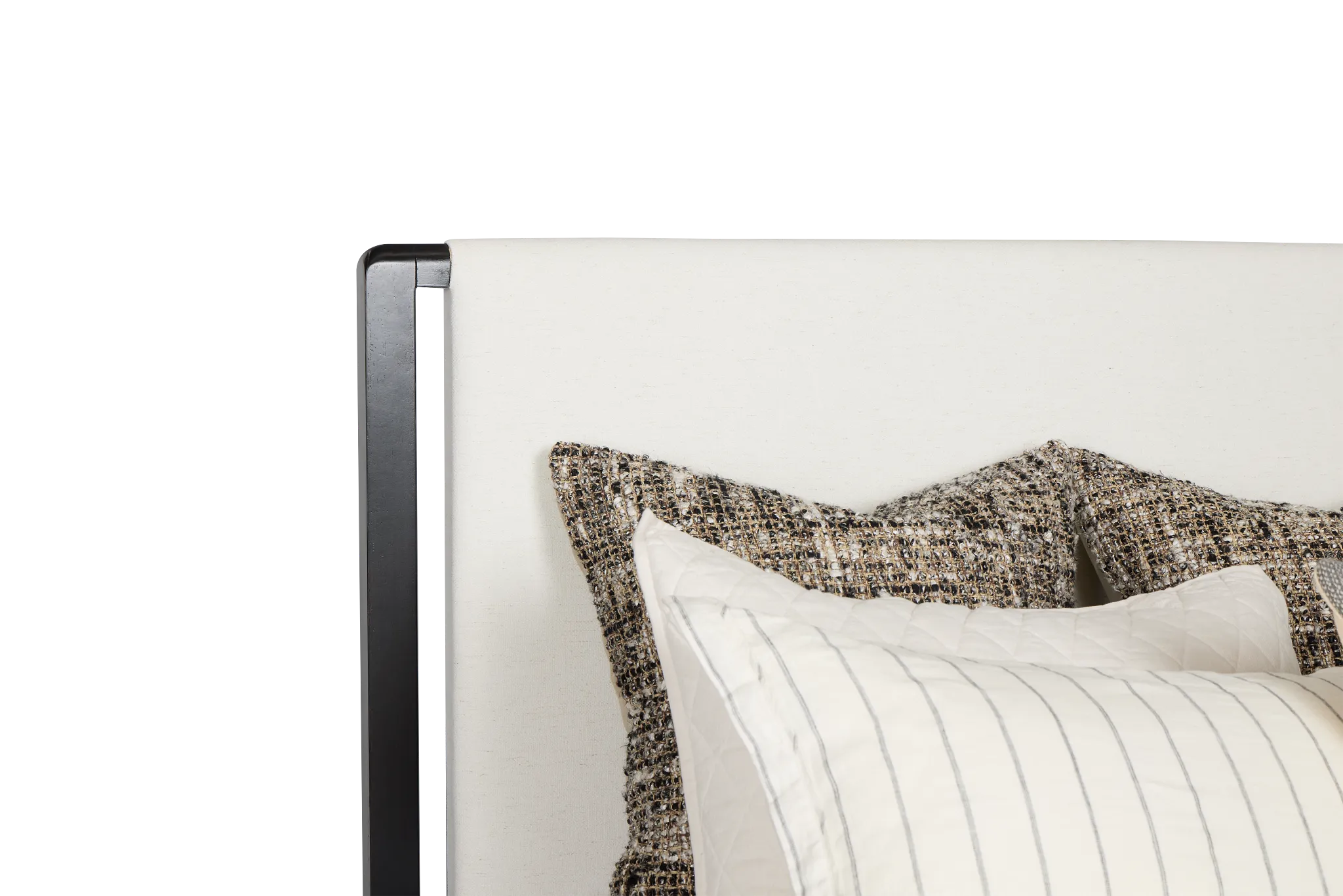 Highland Black Uph Panel Bed