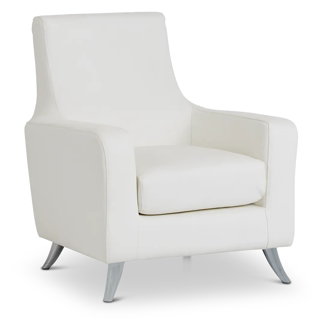Marquez White Micro Accent Chair Marquez White Micro Accent Chair