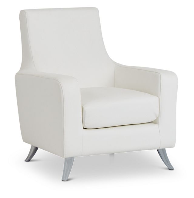 Marquez White Micro Accent Chair (1)