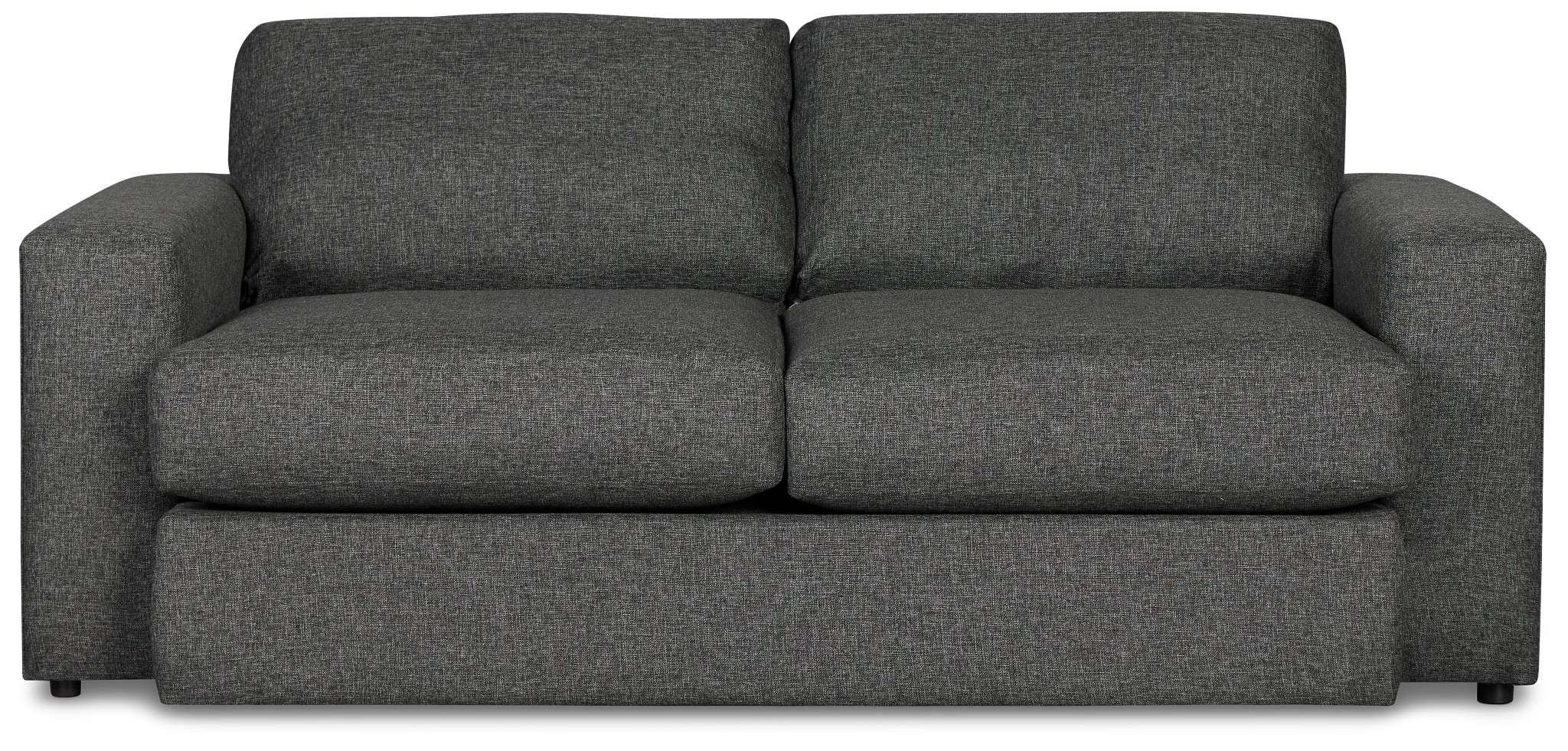 Brantley Dark Gray Fabric Loveseat