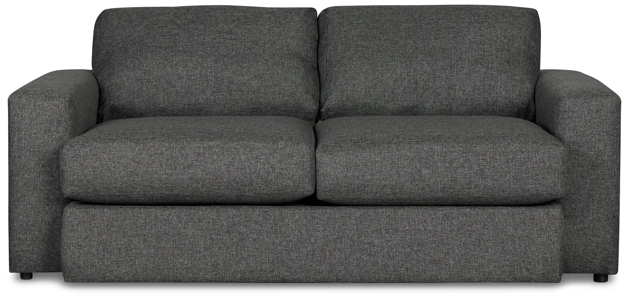 Brantley Dark Gray Fabric Loveseat Brantley Dark Gray Fabric Loveseat