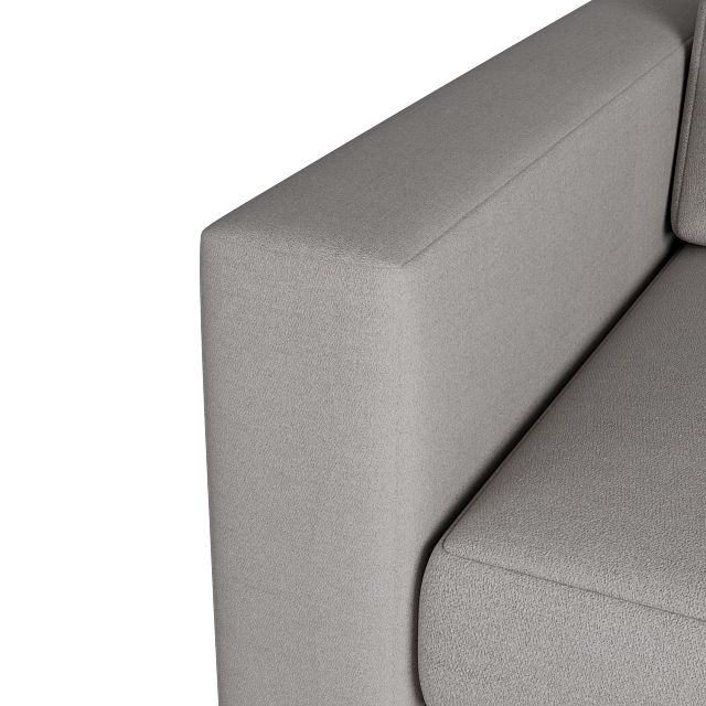 Citymod Light Gray Fabric Left Chair