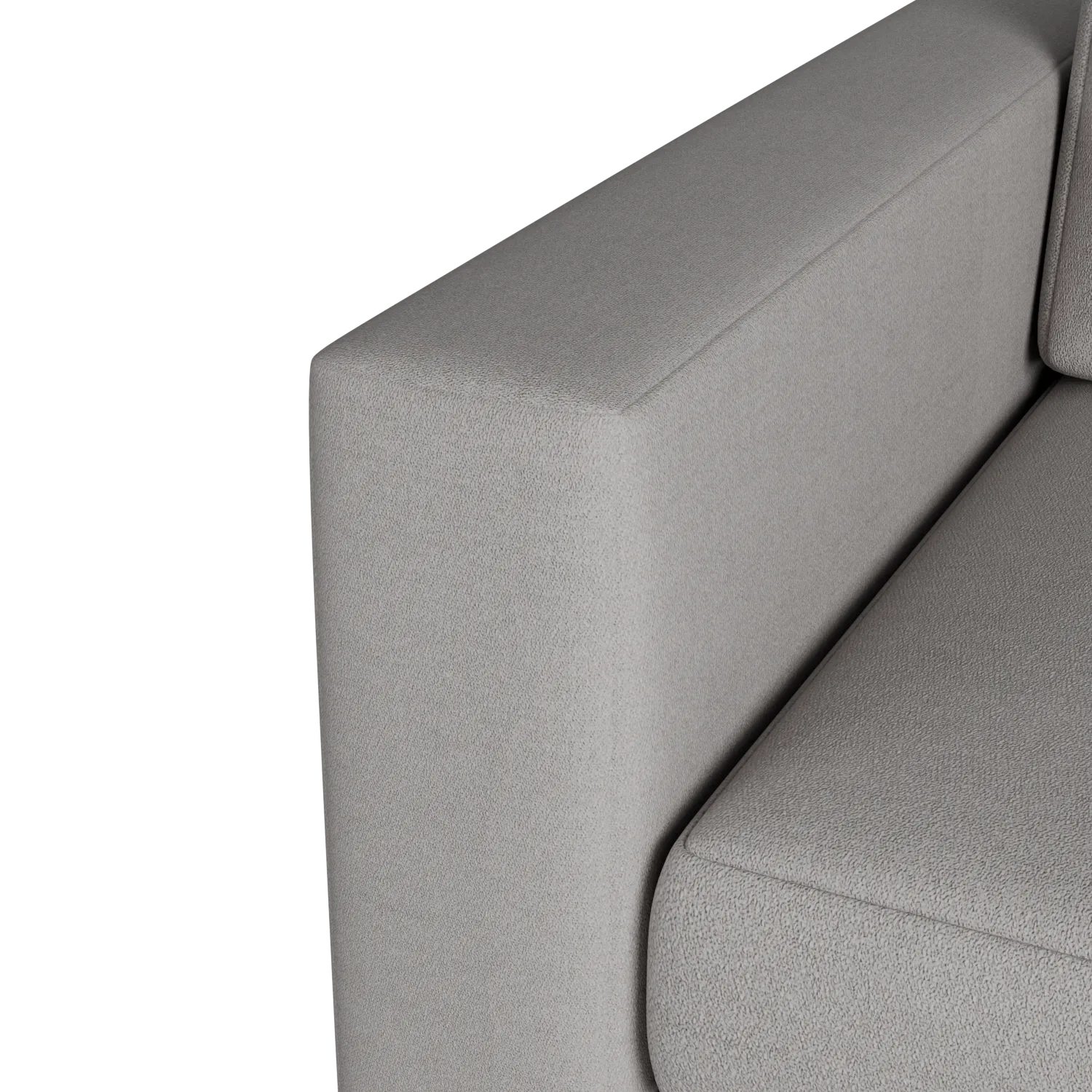 Citymod Light Gray Fabric Left Chair