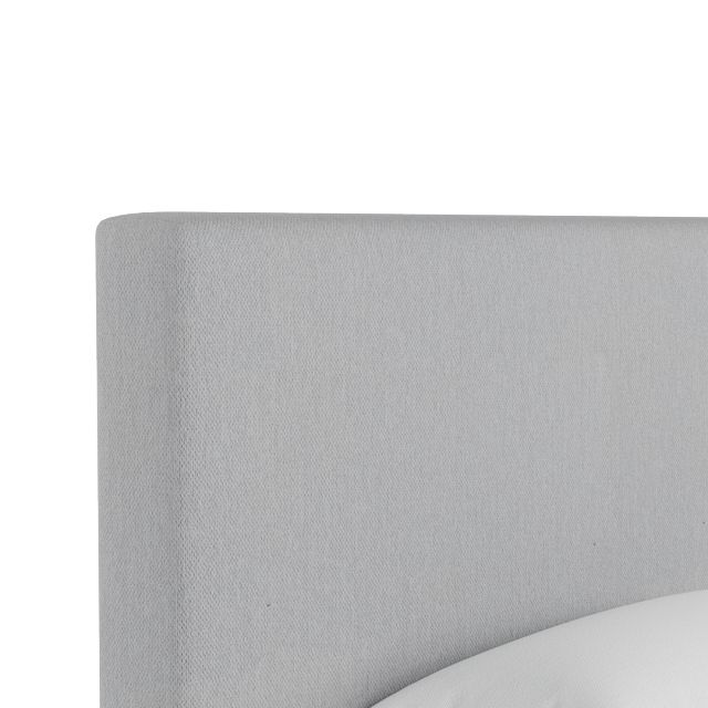 Grayton Delray Light Gray 54" Upholstered Platform Bed