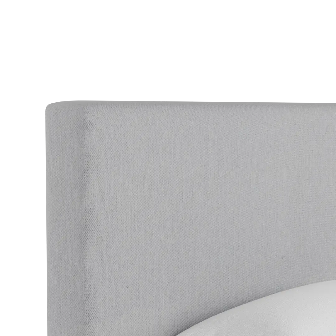 Grayton Delray Light Gray 54" Upholstered Platform Bed Grayton Delray Light Gray 54" Upholstered Platform Bed