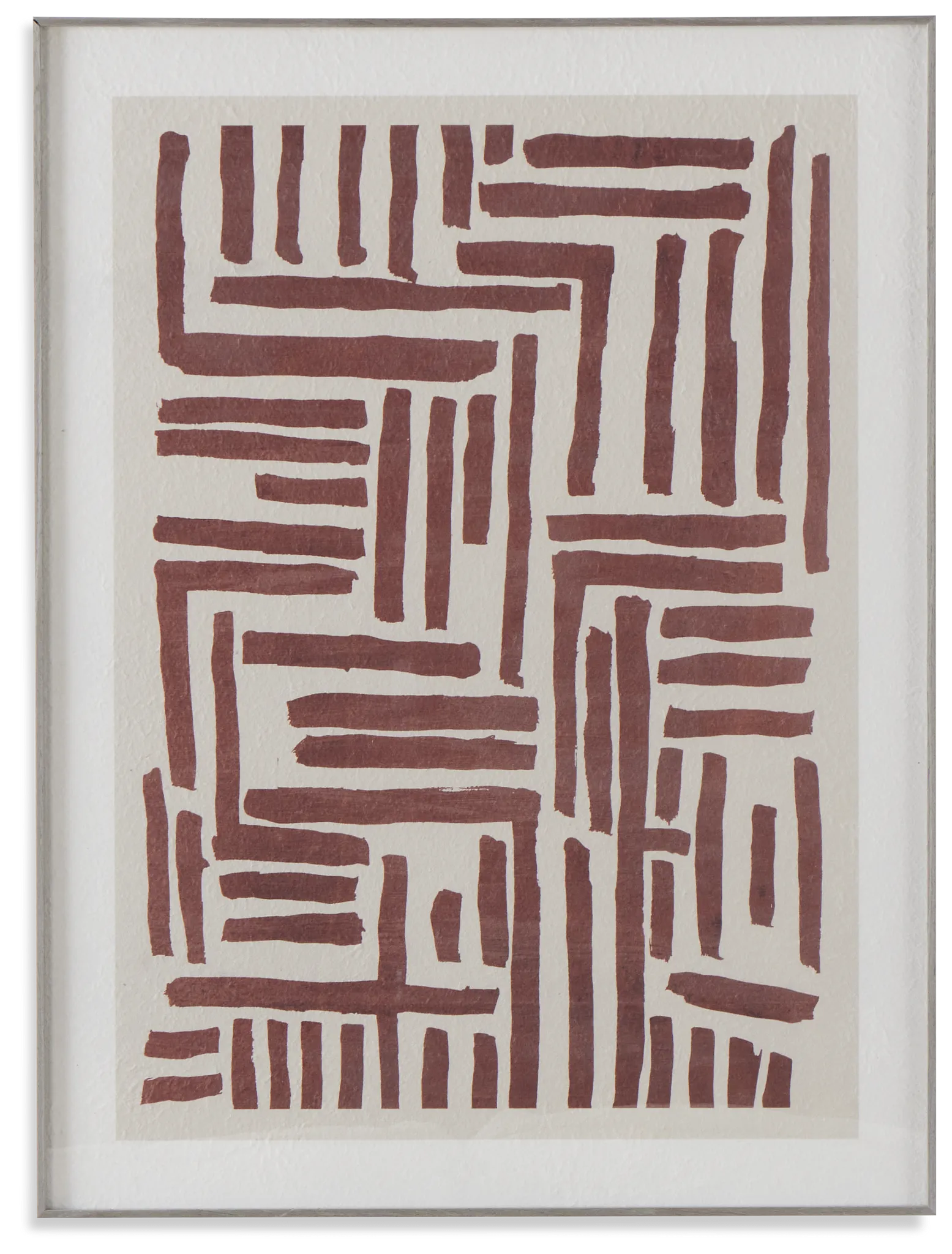 Lines Brown Wall Art