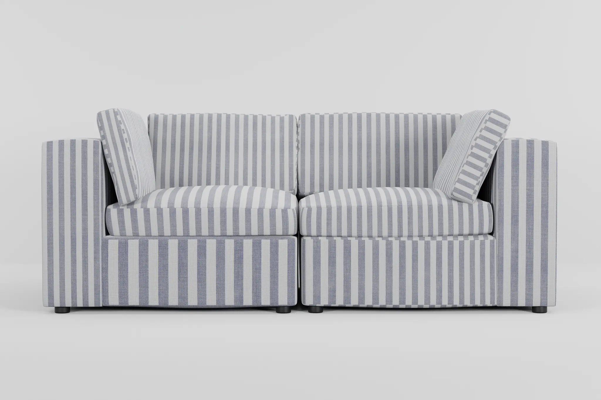 Destin Sea Lane Dark Blue Fabric 2-piece Modular Sofa Destin Sea Lane Dark Blue Fabric 2-piece Modular Sofa