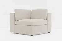 Destin Revenue Beige Fabric Corner Chair