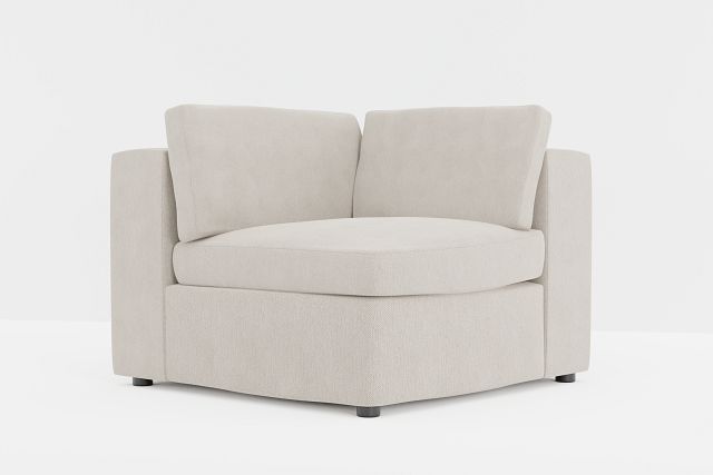 Destin Revenue Beige Fabric Corner Chair