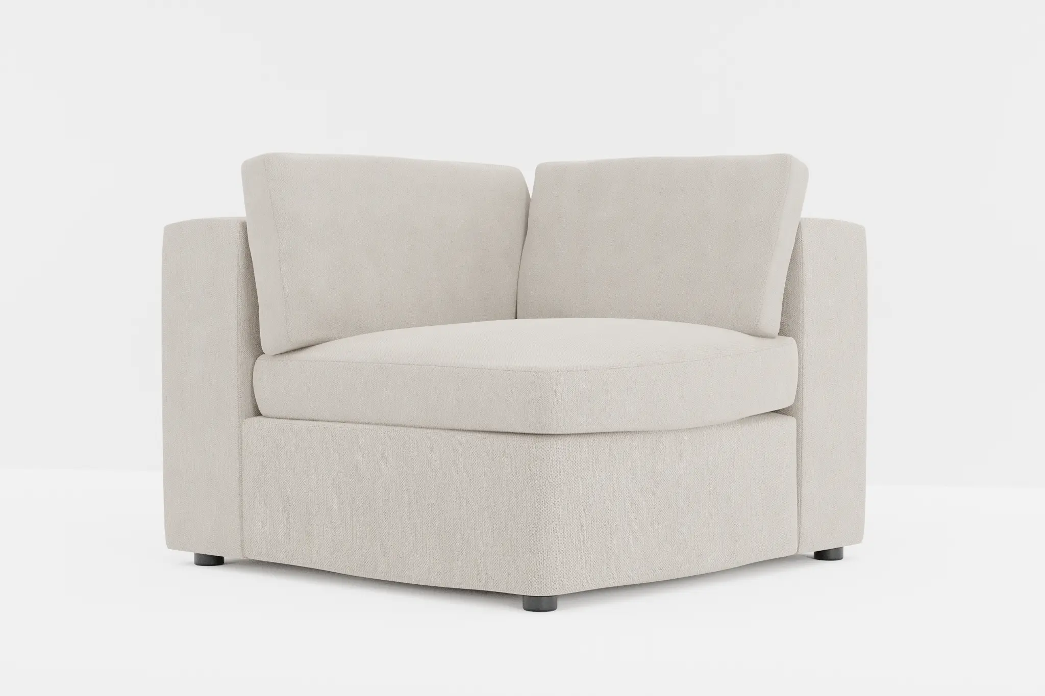 Destin Revenue Beige Fabric Corner Chair Destin Revenue Beige Fabric Corner Chair