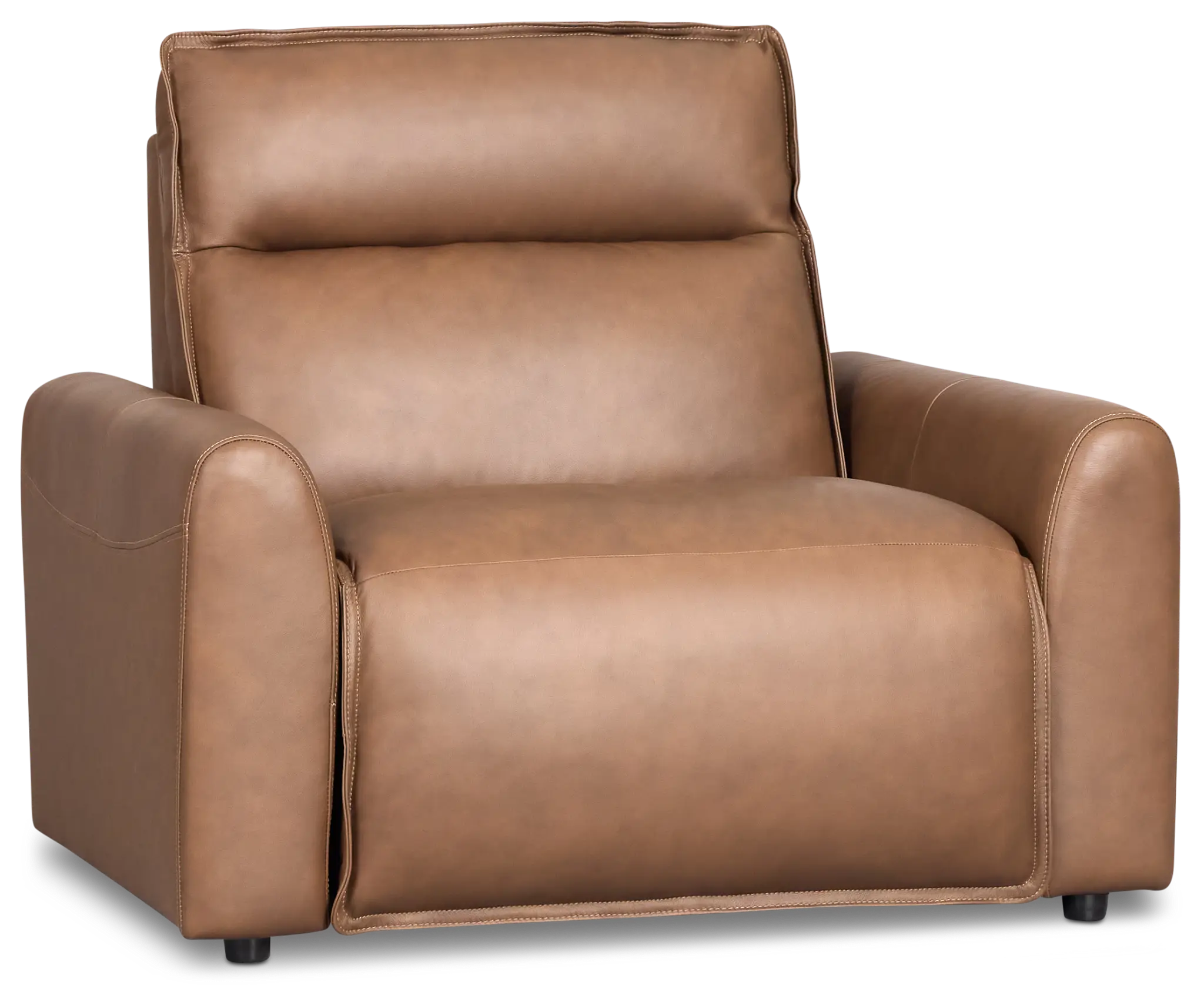 Edison Dark Brown Lthr/vinyl Power Recliner With Power Headrest Edison Dark Brown Lthr/vinyl Power Recliner With Power Headrest