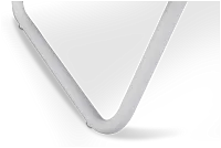 Tortuga White Rect End Table