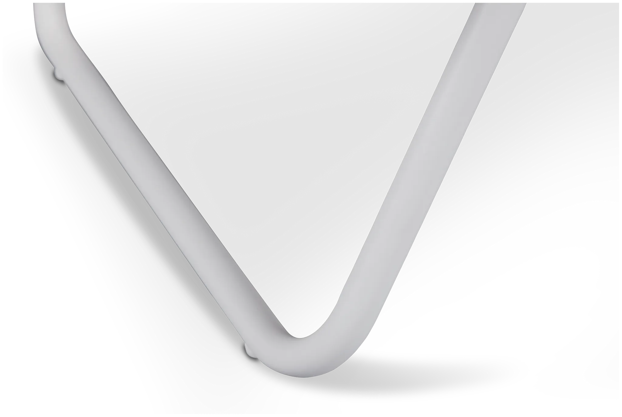 Tortuga White Rect End Table