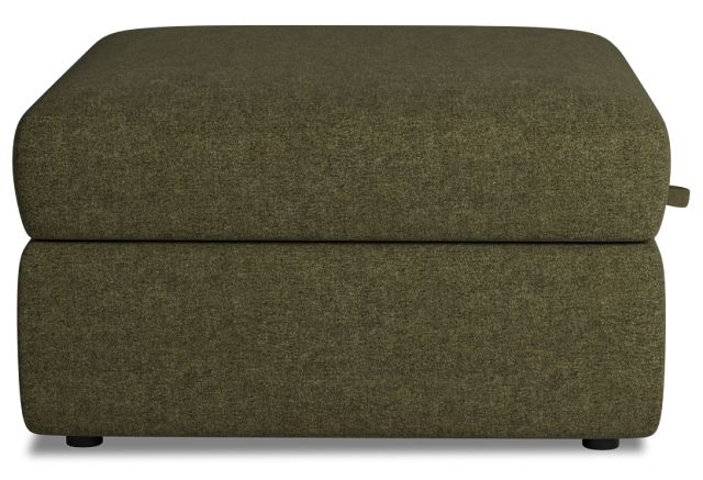 Citymod Green Fabric Storage Ottoman