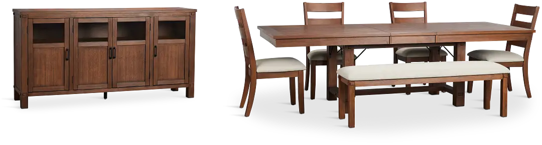 Park City Dark Tone Rect Dining Room Park City Dark Tone Rect Dining Room