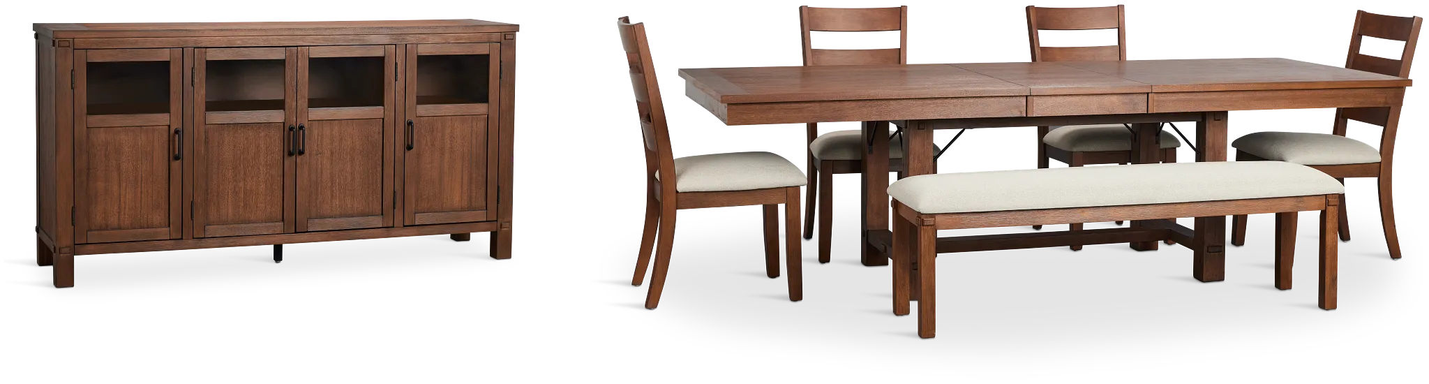 Park City Dark Tone Rect Dining Room