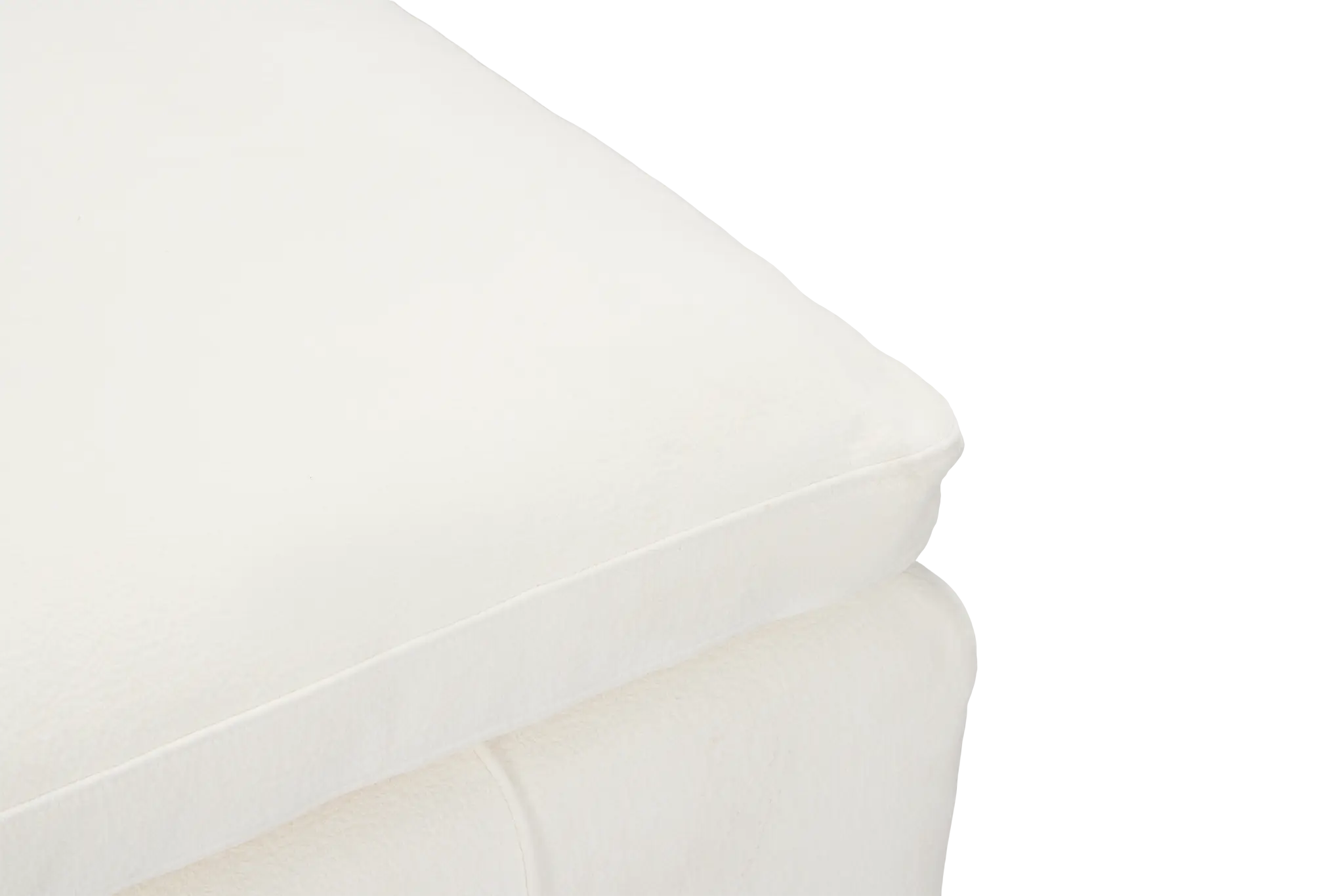 Cruz White Fabric Ottoman Cruz White Fabric Ottoman