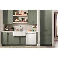 Kitchenaid 224 Series White Built In Dishwasher