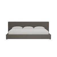 Grayton Elite Dark Gray 44" Upholstered Platform Bed