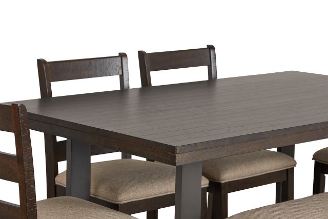 Sawyer Dark Tone High Table, 4 Barstools & High Bench (0)
