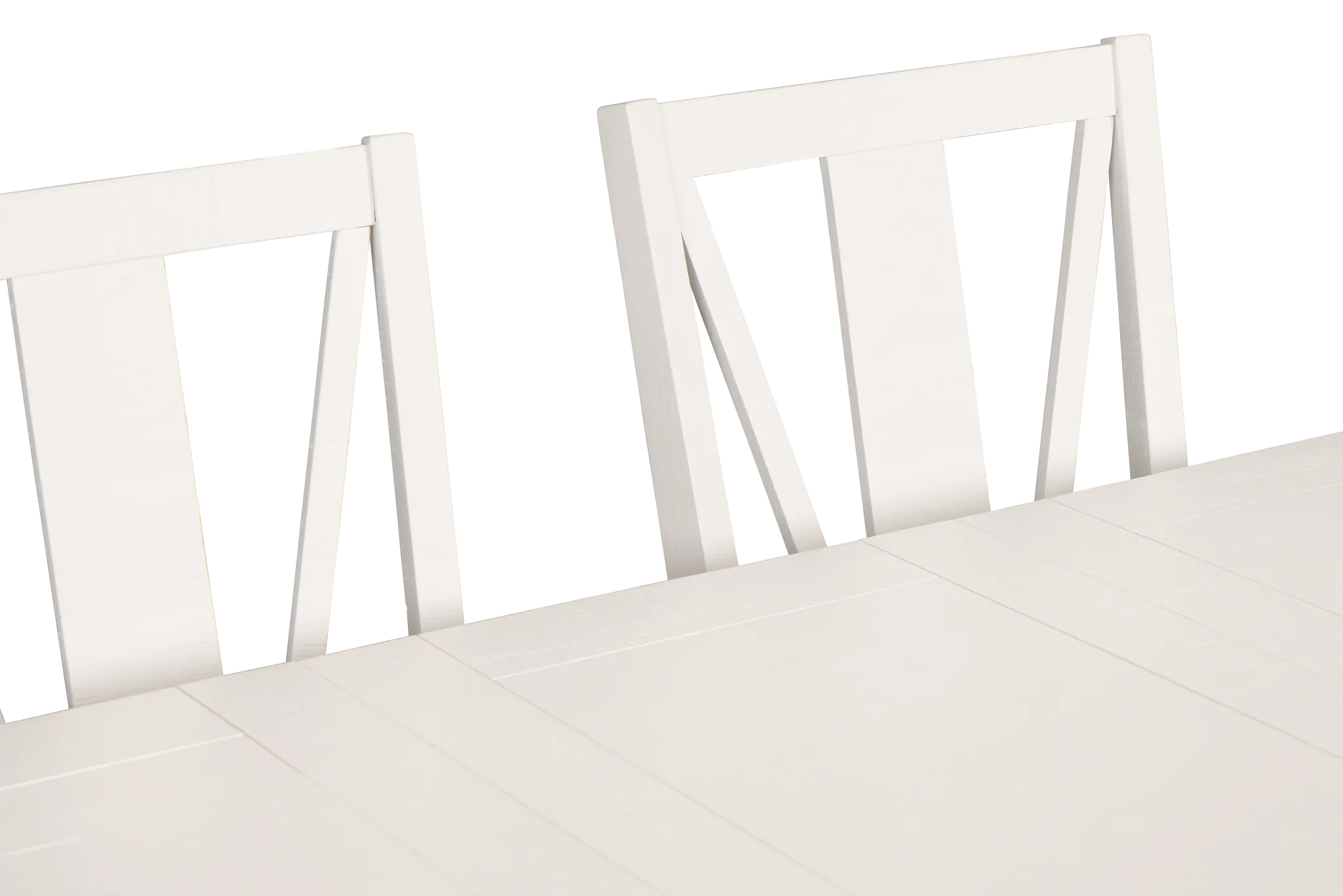 Heron Cove White Trestle Rectangular Table & 4 Wood Chairs