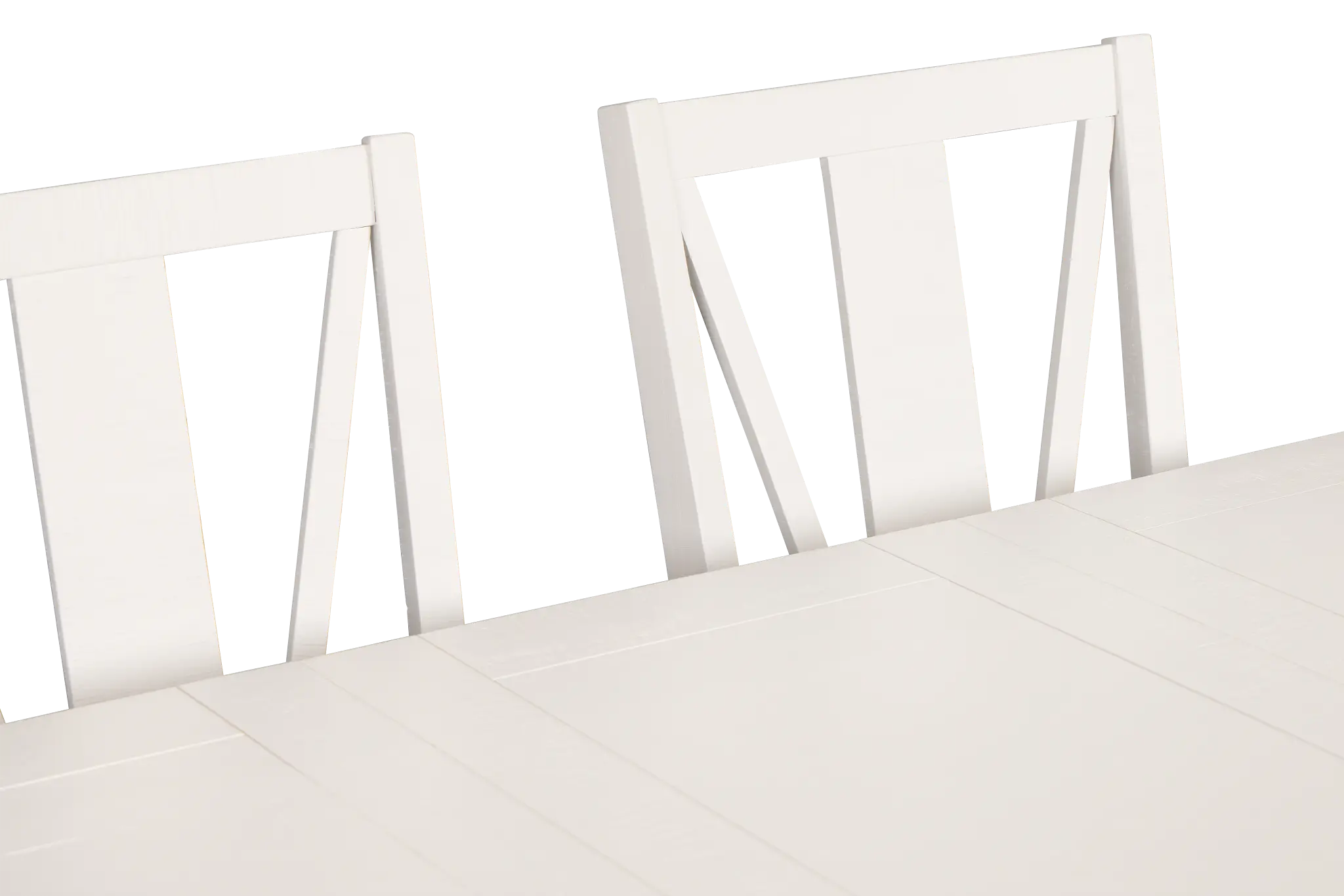 Heron Cove White Trestle Rectangular Table & 4 Wood Chairs Heron Cove White Trestle Rectangular Table & 4 Wood Chairs