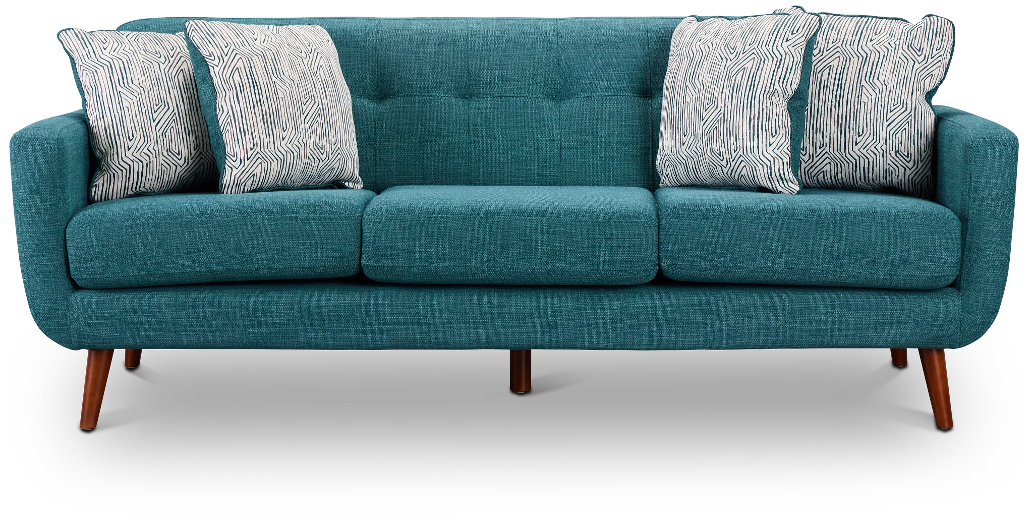 Raya Dark Teal Fabric Sofa