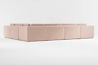 Destin Joya Light Pink Velvet 8-piece Modular Sectional