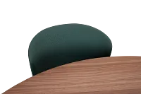 Nomad Mid Tone 59" Round Table & 4 Dark Green Chairs W/ Mid-tone Legs