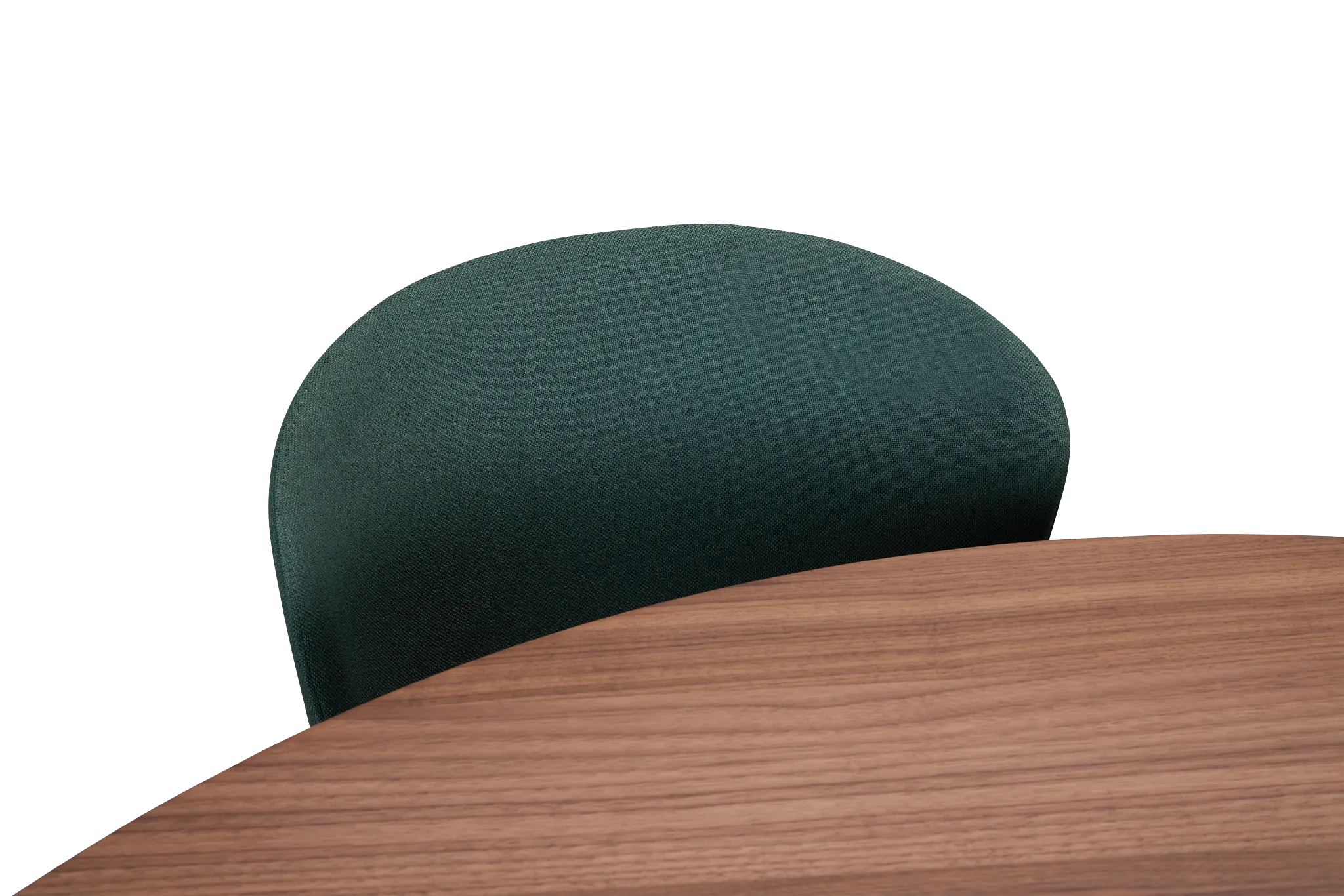 Nomad Mid Tone 59" Round Table & 4 Dark Green Chairs W/ Mid-tone Legs