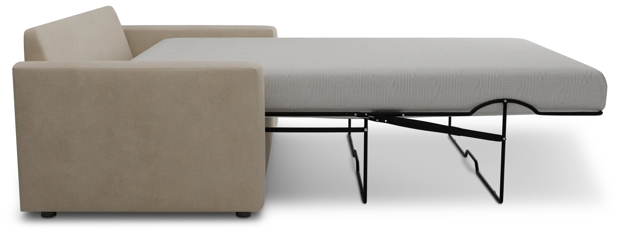 Siesta Peyton Beige Fabric Memory Foam Sleeper Siesta Peyton Beige Fabric Memory Foam Sleeper