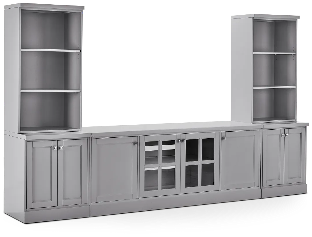 Newport Gray Medium Entertainment Wall