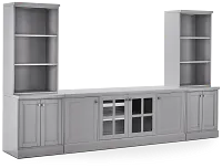 Newport Gray Medium Entertainment Wall