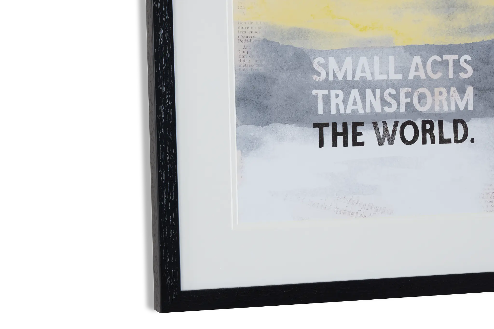 World Yellow Framed Wall Art World Yellow Framed Wall Art